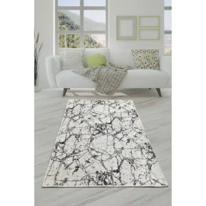 Matta Marmaru 160x230 cm Vit/Sammet - Textil & mattor Bästa pris