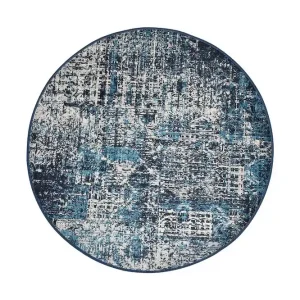 Vovoka Matta Rund 100 cm Flerfärgad/Sammet - Textil & mattor Outlet