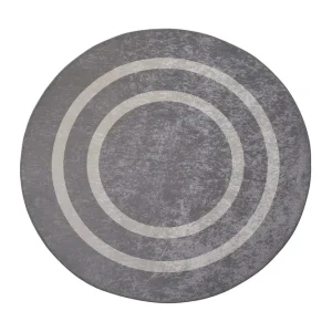 Sista chansen Argentu Matta Rund 100 cm Silver/Sammet - Textil & mattor
