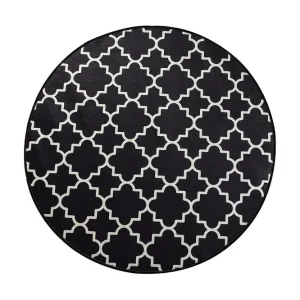 Surupa Matta Rund 100 cm Svart/Sammet - Textil & mattor Populär