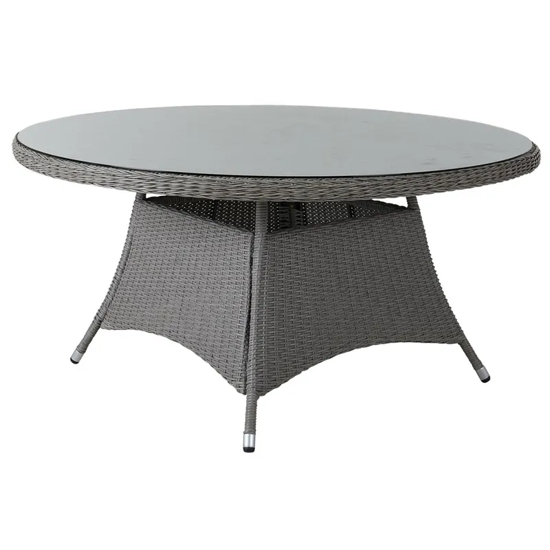Billigare Hornbrook matbord 150cm grå konstrotting inkl glas