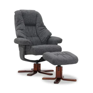 Utförsäljning Scandinavian Choice Comfy Fåtölj med Snurr Tyg Grå - Möbler
