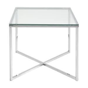 Concept 55 Roman Sidobord 50 cm Glas/Krom - Möbler Endast denna vecka