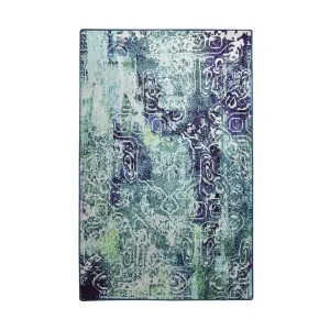 Sänkt pris Matta Marcony 160x230 cm Blå/Sammet - Textil & mattor