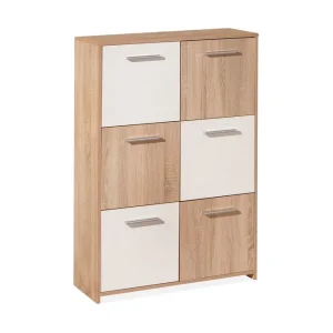 Scandinavian Choice Aragon Skåp 77 cm Hög Vit/Ljus Ek - Förvaring Fri frakt