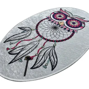 Nedsatt pris Matta Unistama Oval 60x90 cm Flerfärgad/Sammet - Textil & mattor