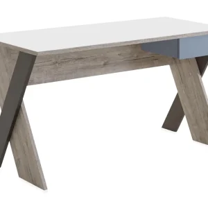 Snabb leverans Hawley Skrivbord 135 cm med Förvaring Låda Beige/Grå - Möbler