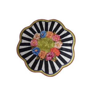 I lager Mailegua Matta Rund 100 cm Flerfärgad/Sammet - Textil & mattor