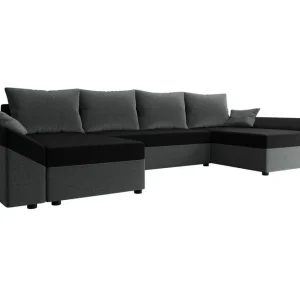 Beställ nu Midfeld 4-sits Hörnbäddsoffa Dark Grey/Black - Möbler