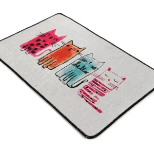 Matta Babycats 60x90 cm Flerfärgad/Sammet - Textil & mattor Fynd