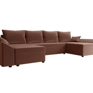 Utförsäljning Midfeld 4-sits Hörnbäddsoffa Brown - Möbler