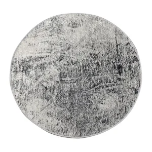 Umboni Matta Rund 100 cm Flerfärgad/Sammet - Textil & mattor Expressleverans