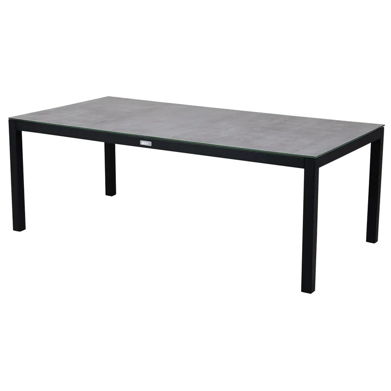 Belfort soffbord svart/grå aluminium 70x140 3D-printad glasskiva Rabatter