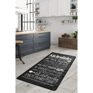 Beställ nu Matta Konyha 160x230 cm Svart/Sammet - Textil & mattor