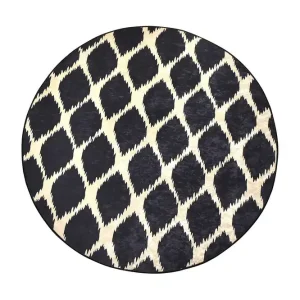 Moriti Matta Rund 100 cm Flerfärgad/Sammet - Textil & mattor Lågt pris