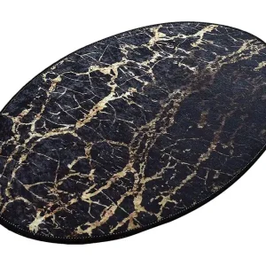 Matta Goldes Oval 60x90 cm Flerfärgad/Sammet - Textil & mattor Erbjudandepris