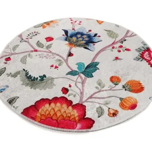 Kaihe Matta Rund 100 cm Flerfärgad/Sammet - Textil & mattor Sista chansen