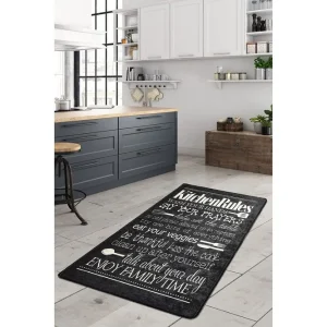 Kuhinja Matta 120x180 cm Svart/Sammet - Textil & mattor Billig