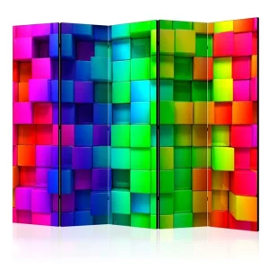 Rumsavdelare Colourful Cubes 225x172 Artgeist sp. z o. o. - Inredning I lager