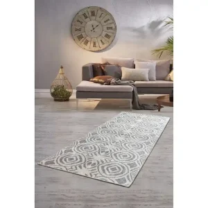 Köp online Njorthe Entrematta 80x300 cm Grå/Sammet - Textil & mattor