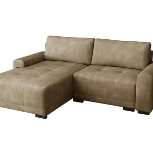 Billig Denegal 2-sits Hörnbäddsoffa Brown - Möbler