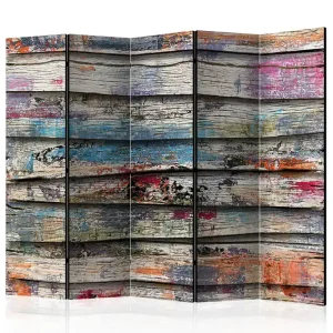 Rumsavdelare Colourful Wood 225x172 Artgeist sp. z o. o. - Inredning Sista chansen