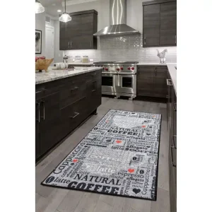 Tugrul Entrematta 80x300 cm Grå/Sammet - Textil & mattor Nedsatt pris