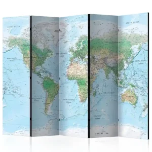 Trygg betalning Rumsavdelare World Map 225x172 Artgeist sp. z o. o. - Inredning