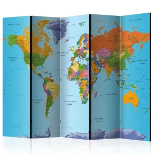 Säker betalning Rumsavdelare Colourful Geography 225x172 Artgeist sp. z o. o. - Inredning
