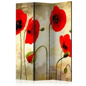 Rumsavdelare Golden Field Of Poppies 135x172 Artgeist sp. z o. o. - Inredning Nyhet