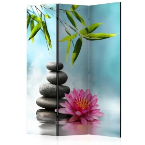 Rumsavdelare Water Lily And Zen Stones 135x172 Artgeist sp. z o. o. - Inredning Utförsäljning