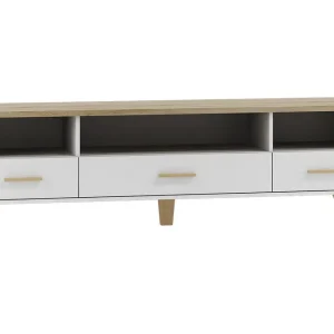 Andrarum Kardos TV-bänk 180 cm Vit/Ek - Möbler Snabb frakt