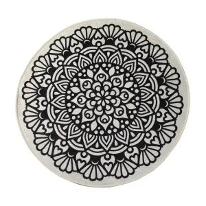 Kundfavorit Ohanzy Matta Rund 140 cm Flerfärgad/Sammet - Textil & mattor