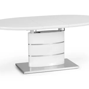 Endast denna vecka Lauber Förlängningsbart Matbord 140 cm Vit - Möbler