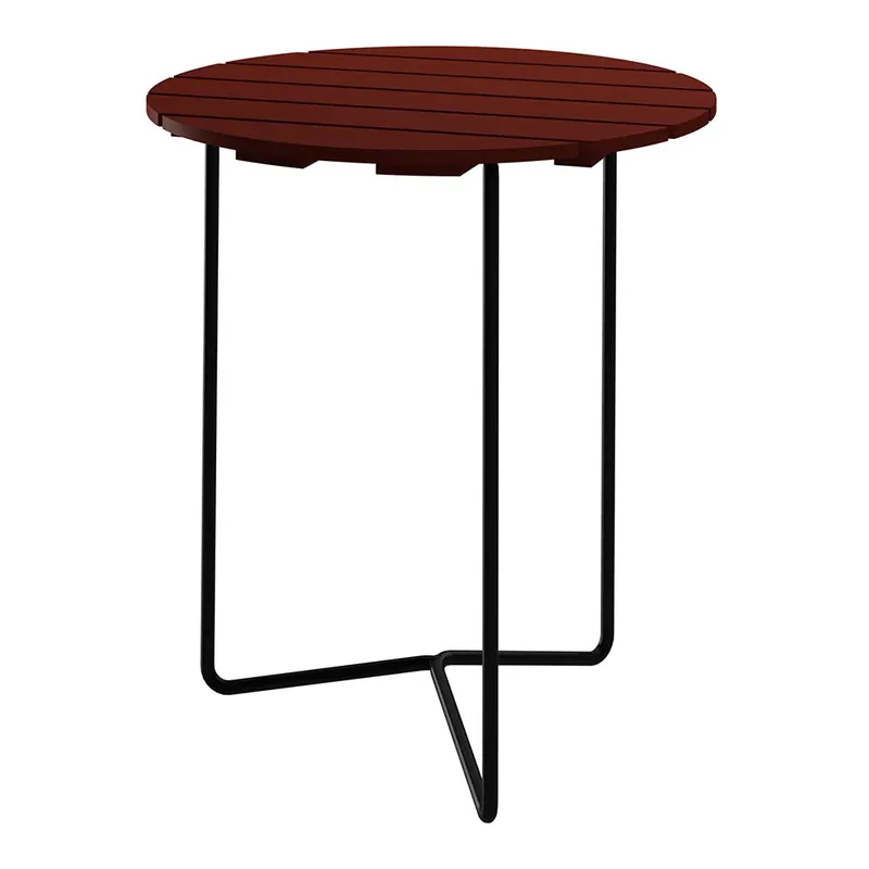 Expressleverans Bord 6B 60 cm Mörkröd / Svart