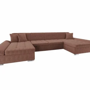 Trygg betalning Kintore 4-sits Hörnbäddsoffa Brown - Möbler