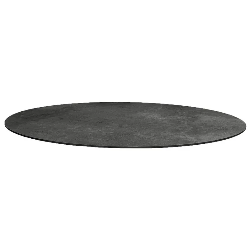 Bordsskiva Dia. 144 Cm Dark Grey Structure Kompaktlaminat Expressleverans