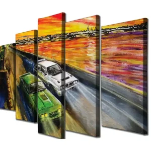 Väggdekor Canvas Målning 5 Delar - Inredning Outlet