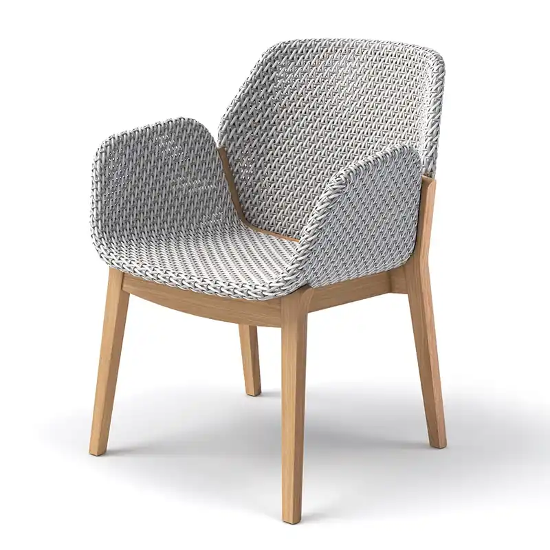 Köp online CALADIO fåtölj DF3 teak 0205 kapok 0239