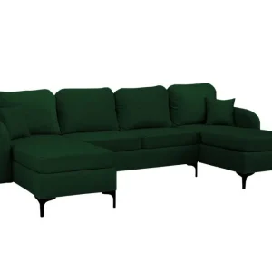 Snabb frakt Knocklong 4-sits Hörnbäddsoffa Dark green - Möbler