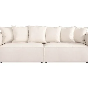 Utförsäljning Andrarum Cubo 4-sits Djup Modulsoffa i Tyg Beige - Möbler