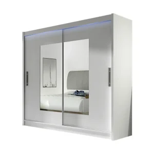 Extra rabatt Scandinavian Choice Prag Garderob 180x57x215 cm Vit - Förvaring