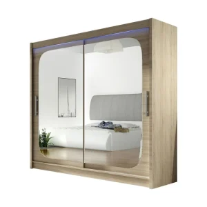 Scandinavian Choice Prag Garderob 180x57x215 cm Beige|Vit - Förvaring Kundfavorit