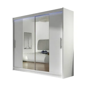Scandinavian Choice Prag Garderob 180x57x215 cm Vit - Förvaring Beställ idag