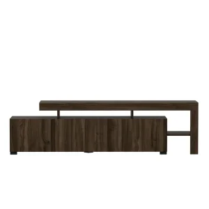 Rabatter Jurukovo Tv-bänk 192x37 cm Brun Hanah Home - Möbler