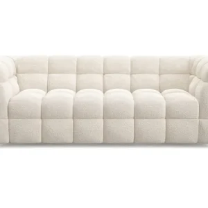 Andrarum Elise 3-sits Bubblig Soffa Beige Teddy - Möbler Utförsäljning