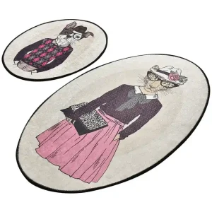 Niyanna Badrumsmatta 2-pack Flerfärgad - Textil & mattor Rabatter
