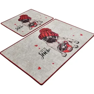 Niyanna Badrumsmatta 2-pack Flerfärgad - Textil & mattor Rabatt
