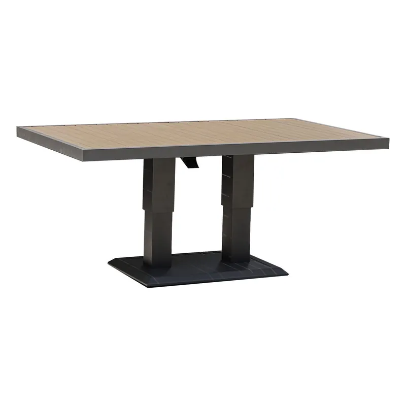 Beställ idag Bord Parker 150x90x52-75 cm Grå - Utemöbler