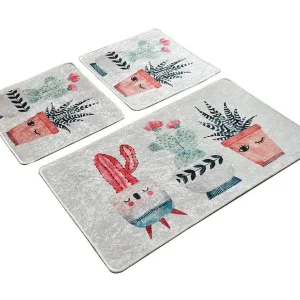 Niyanna Badrumsmatta 3-pack Flerfärgad - Textil & mattor Premium